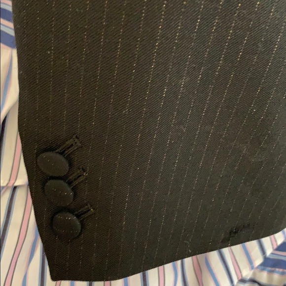 For Glory Black & Gold Leaf Pinstriped Suit - Picture 4 of 8